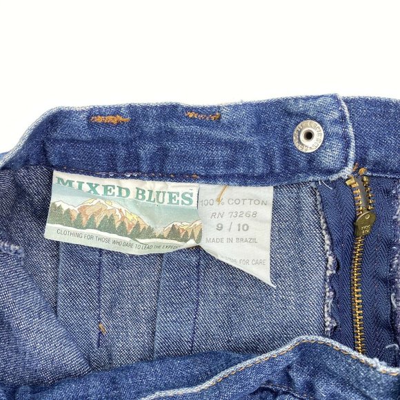 Ozark Mountain Jean Company Skirts Vintage Mixed Blues Denim Maxi